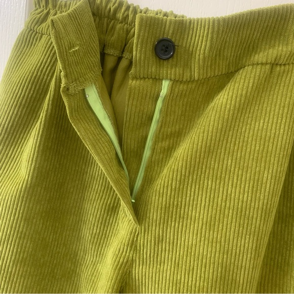 Vintage High -Waisted Baggy Pleated Corduroy Wide Leg Trouser Pants - Picture 7 of 11